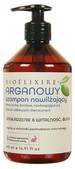 bioelixire szampon nawilżający argan oil