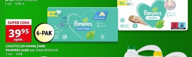 chusteczki pampers sensitive auchan