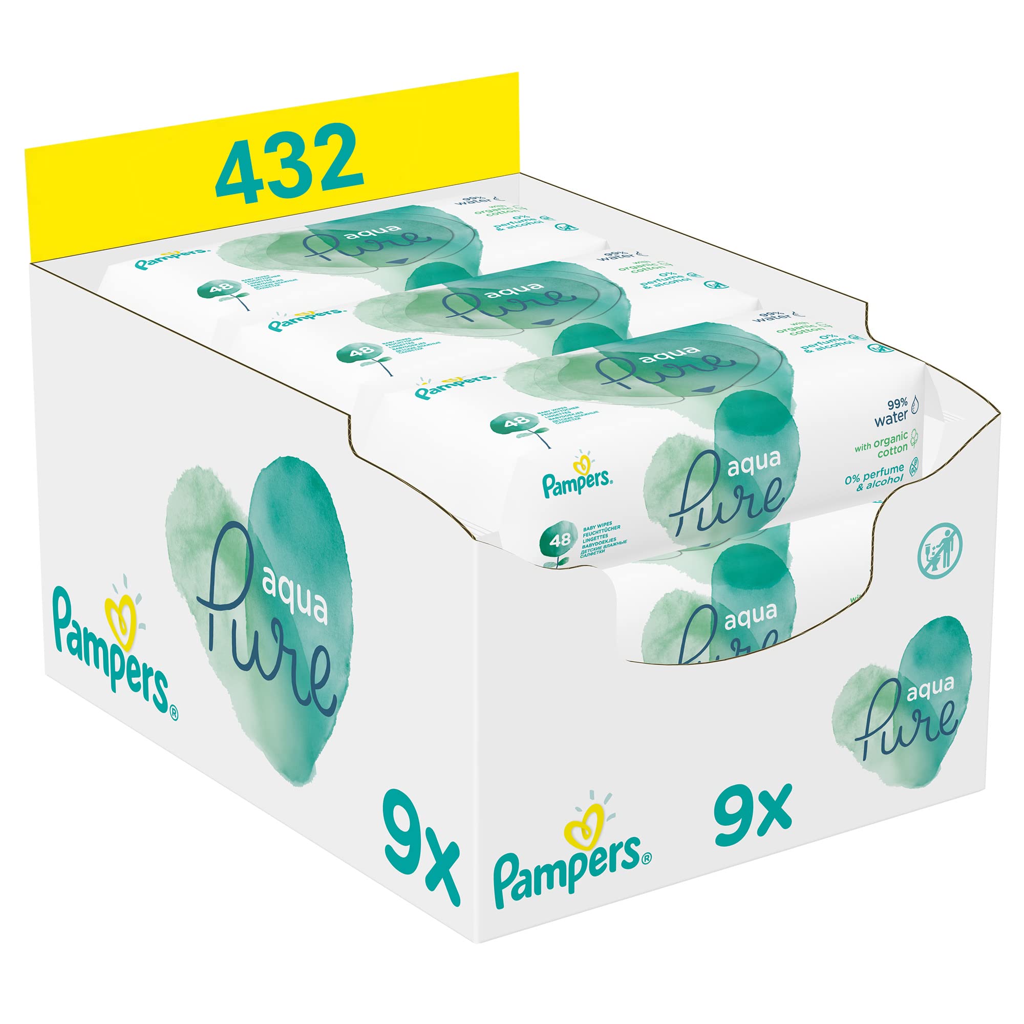 pampers aqua pure wipes 12 pack