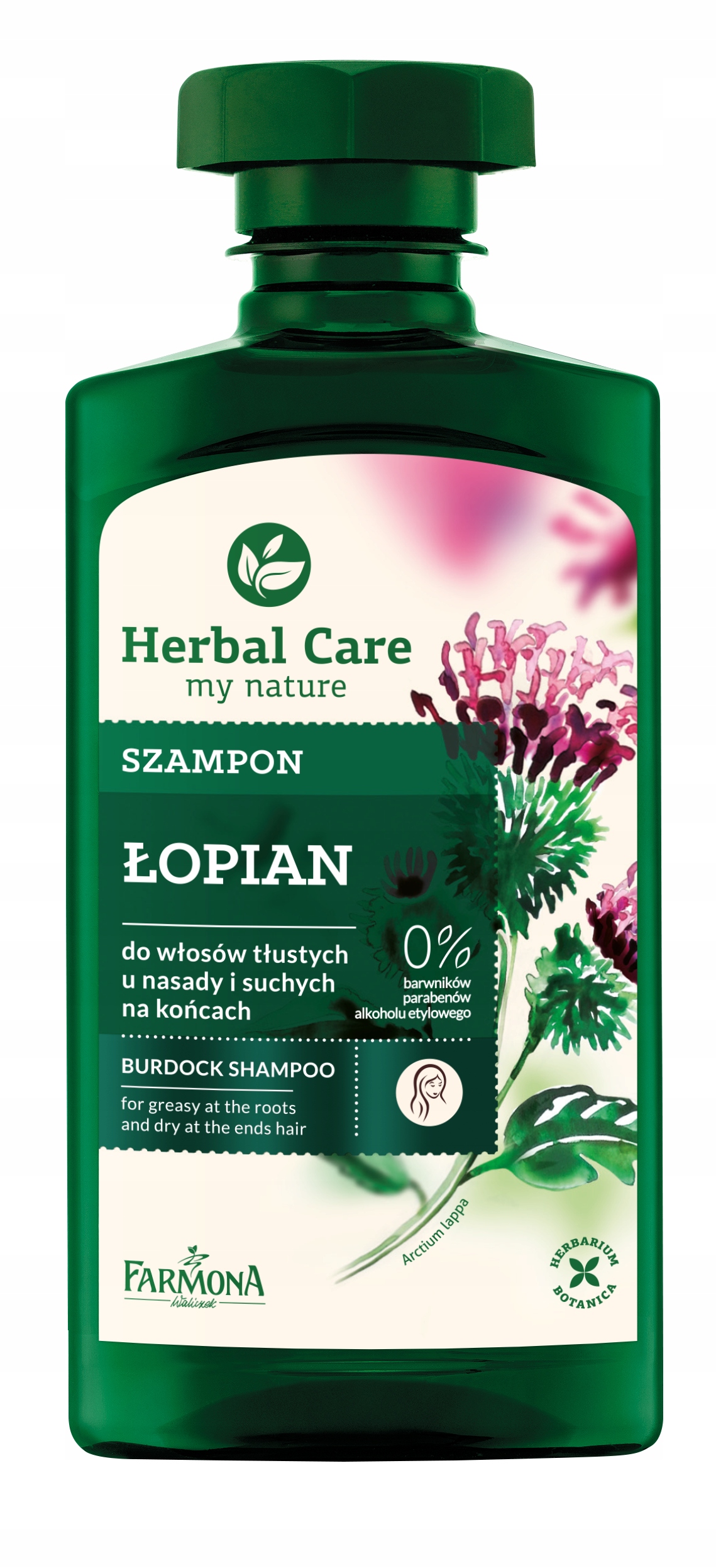 szampon łopian herbal i regenerum do włosów