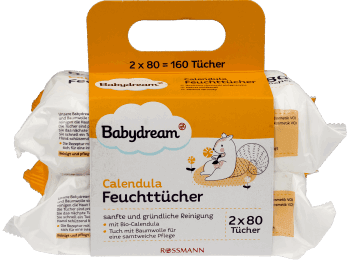 chusteczki nawilżane babydream calendula