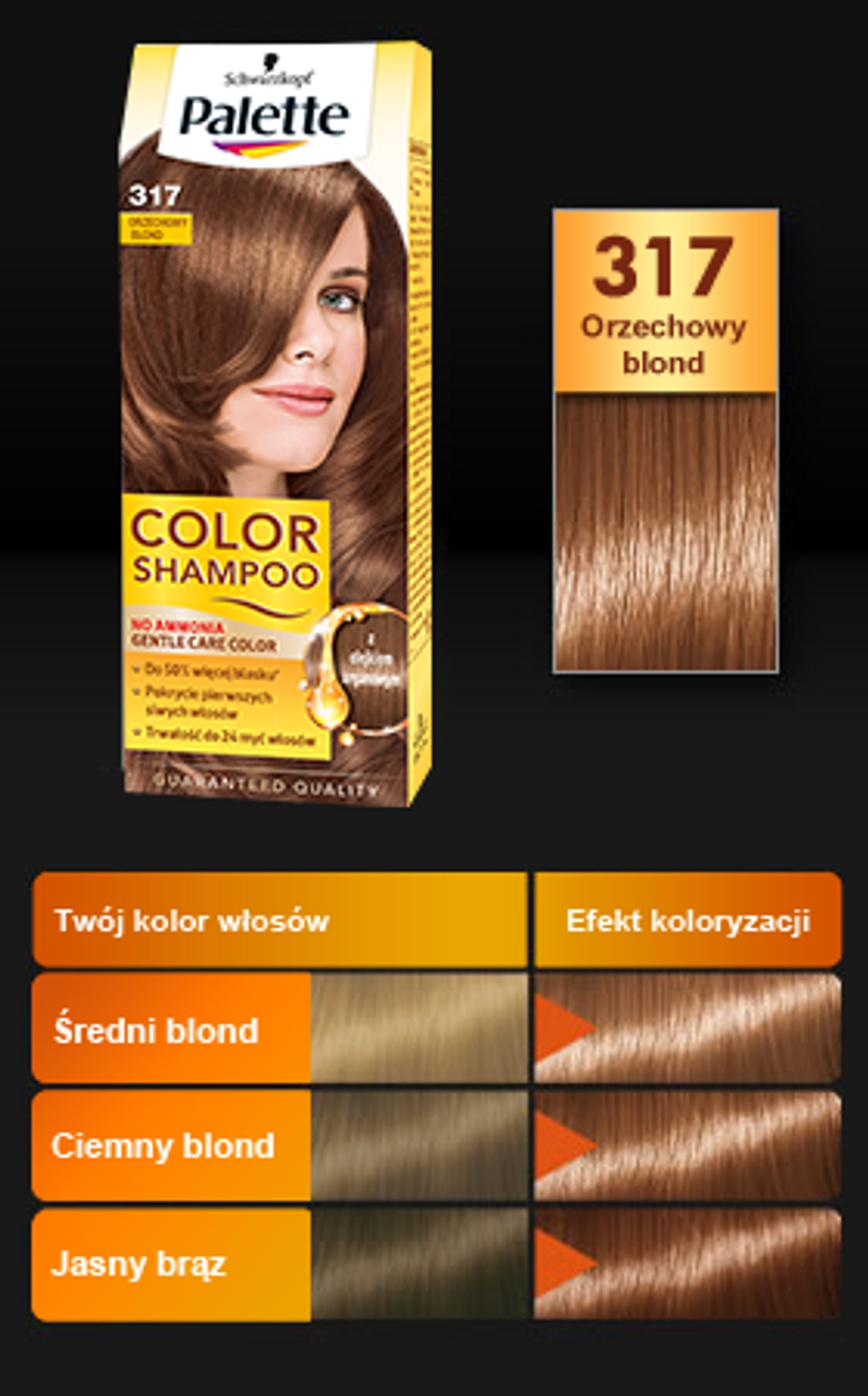 szampon koloryzujący palette orzechowy blond