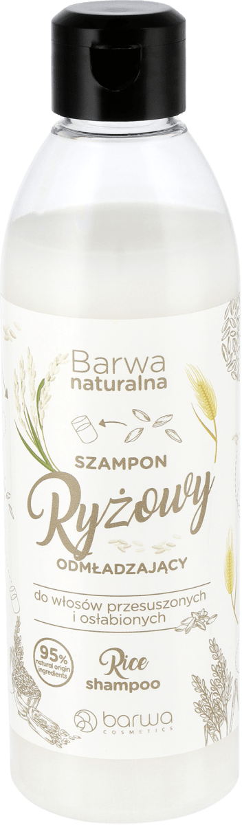 naturalna szampon do włosów ryżowy 300ml