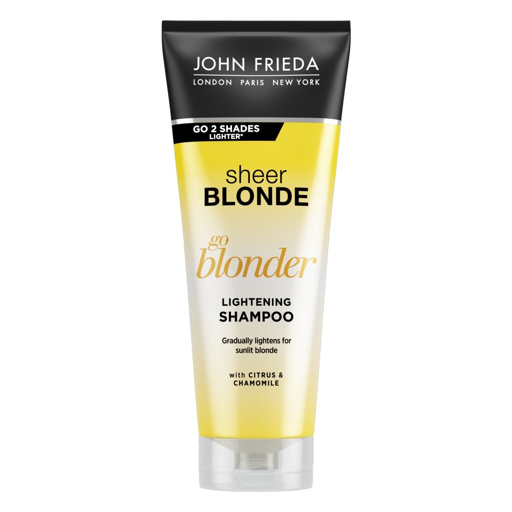 john frieda sheer blonde szampon rozświetlający włosy blond