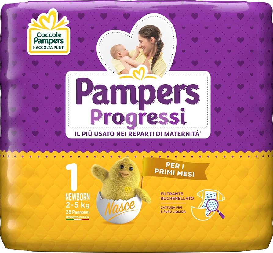 pannolini pampers 80 taglia 1