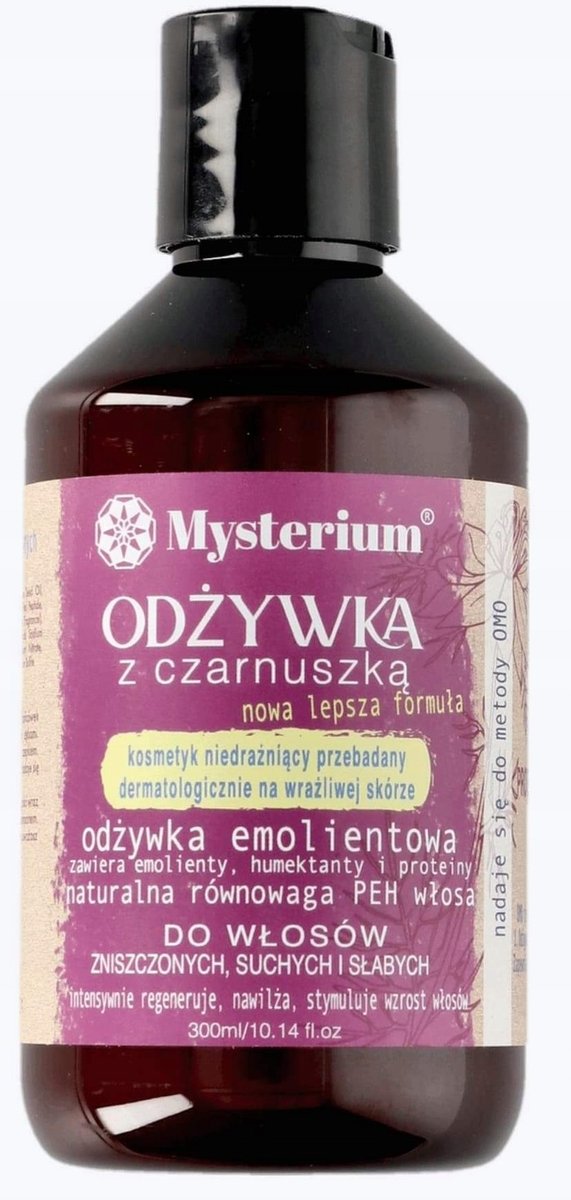 mysterium szampon wzmacniający czarnuszka żeń szeń bergamotka kofeina