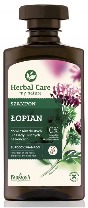 herbal care łopian szampon skład