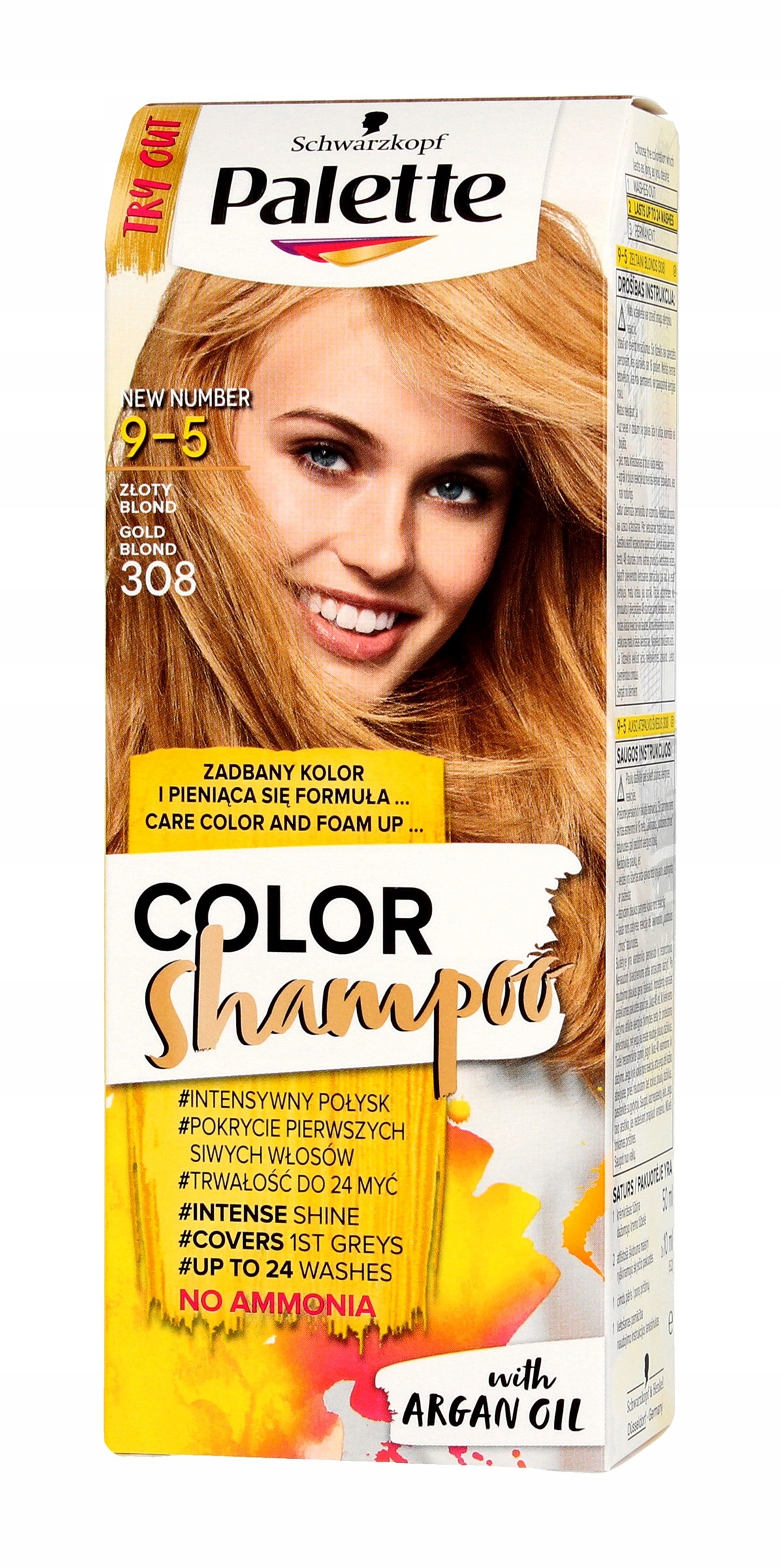 szampon koloryzujący palette blond 308