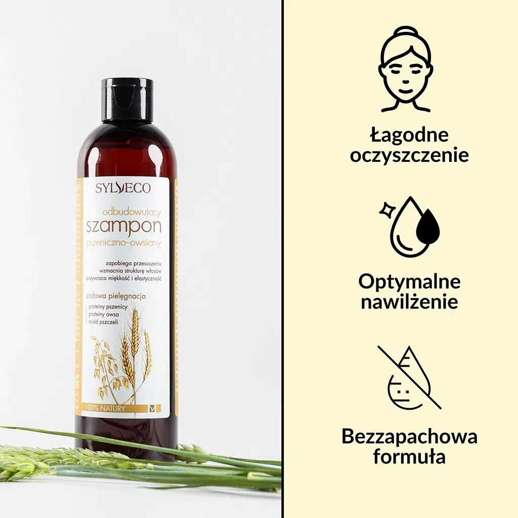 sylveco hair care odbudowujący szampon pszeniczno-owsiany sklad