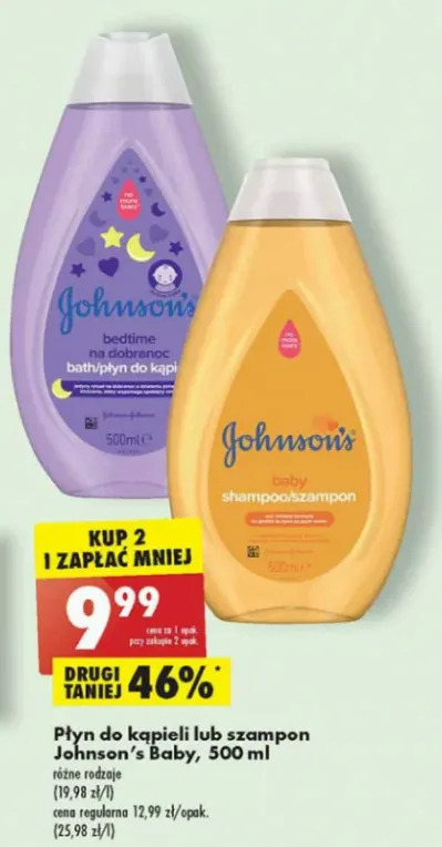 johnsons baby szampon 500 ml biedronka