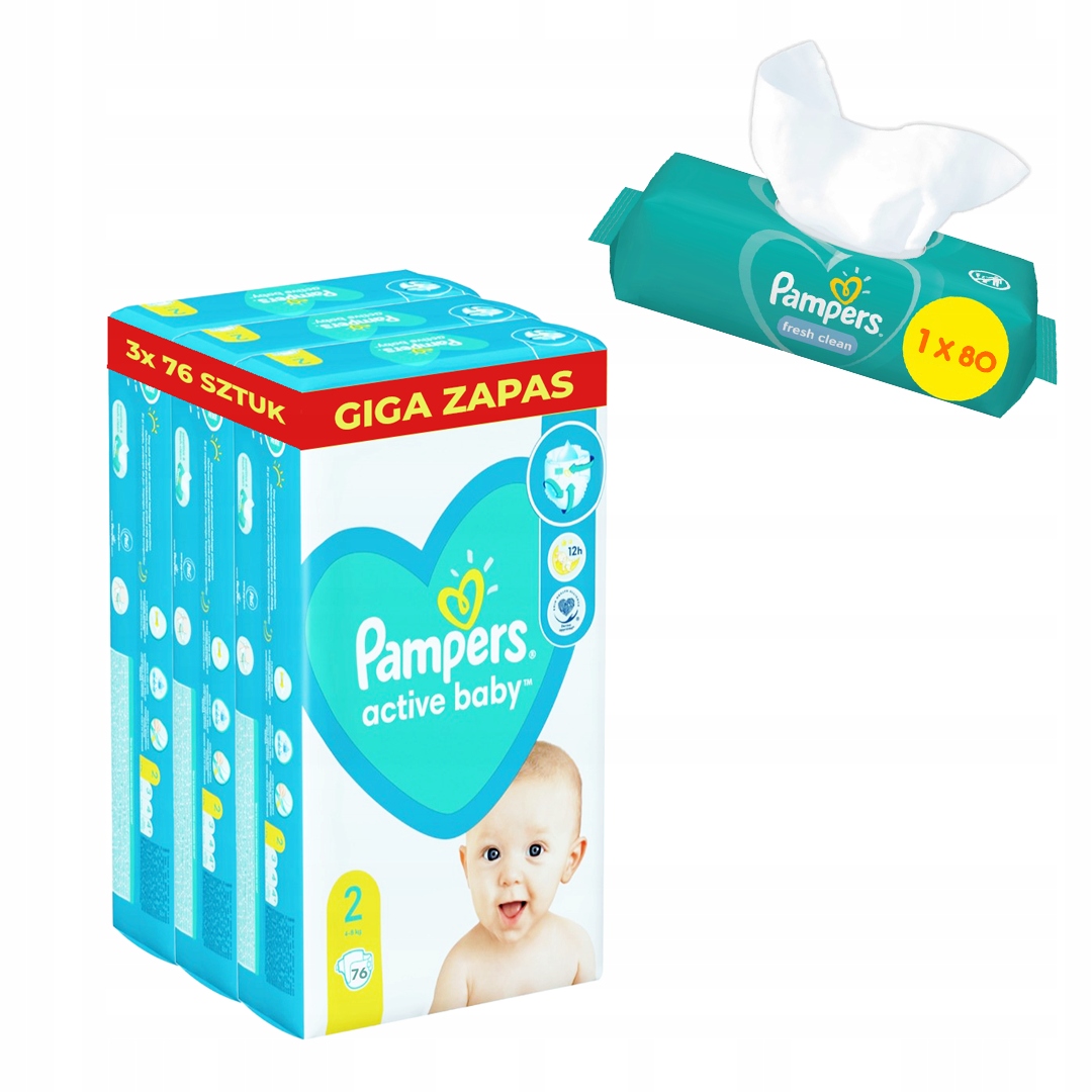 pampers pieluszki new baby 2 mini 228 szt