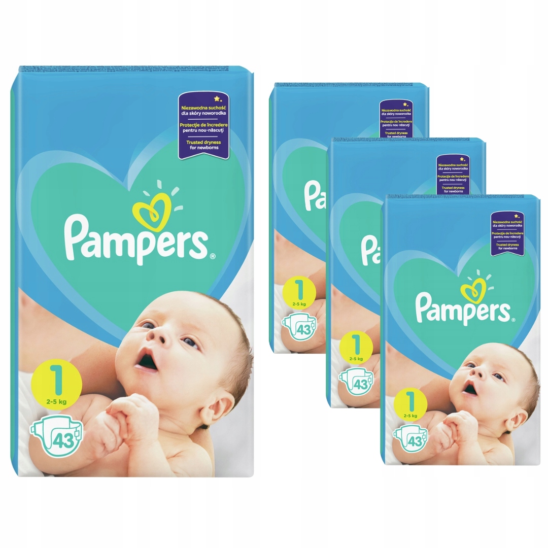 pieluchy pampers new baby 1 newborn 43 szt ceny