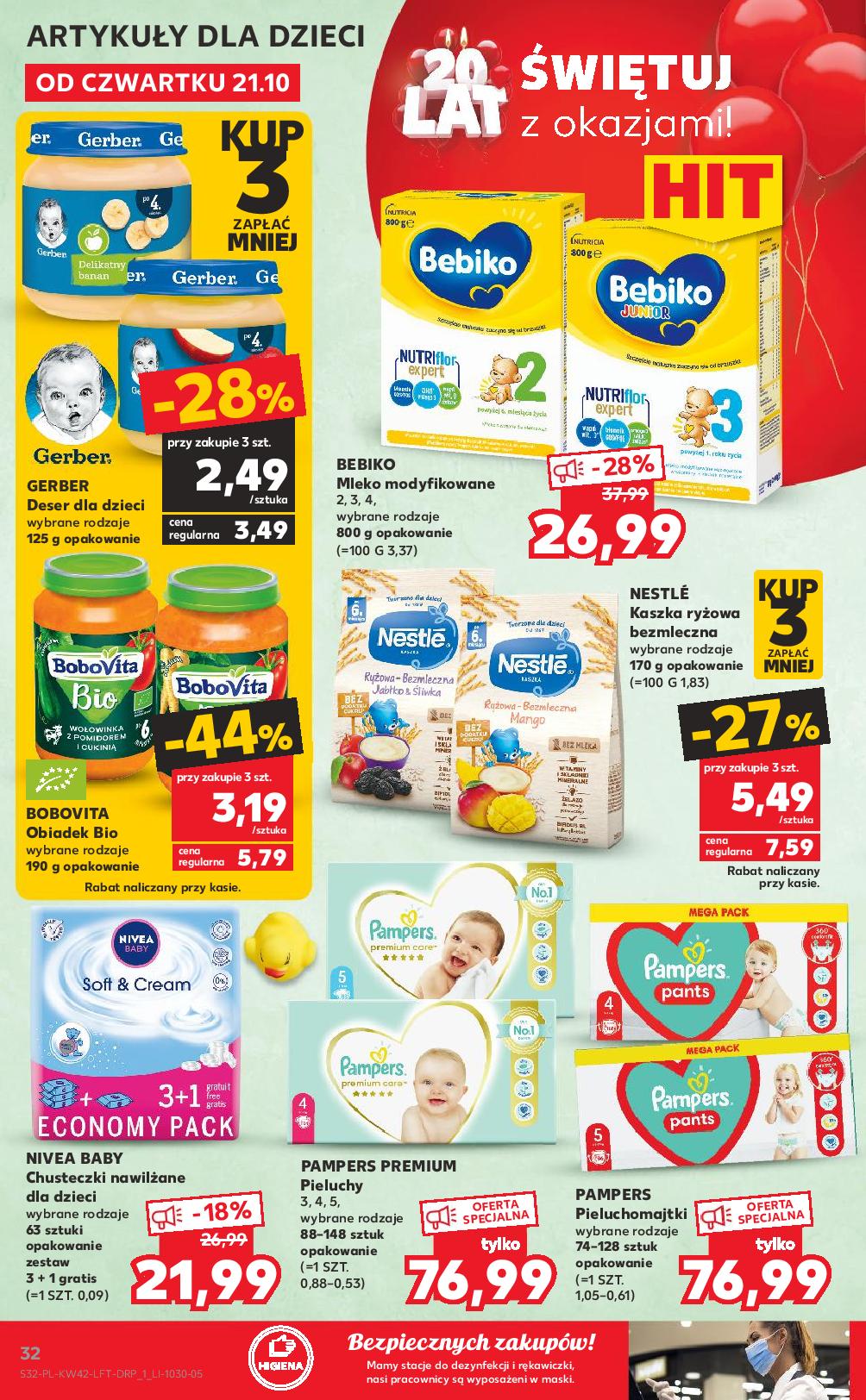 kaufland pieluchomajtki pampers