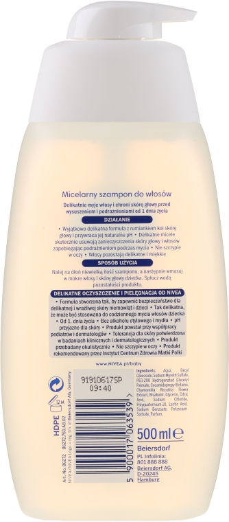 nivea baby szampon micelarny analiza