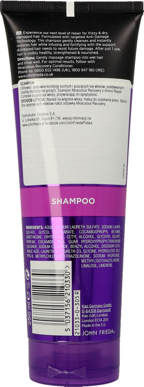 john frieda szampon frizz ease rossmann