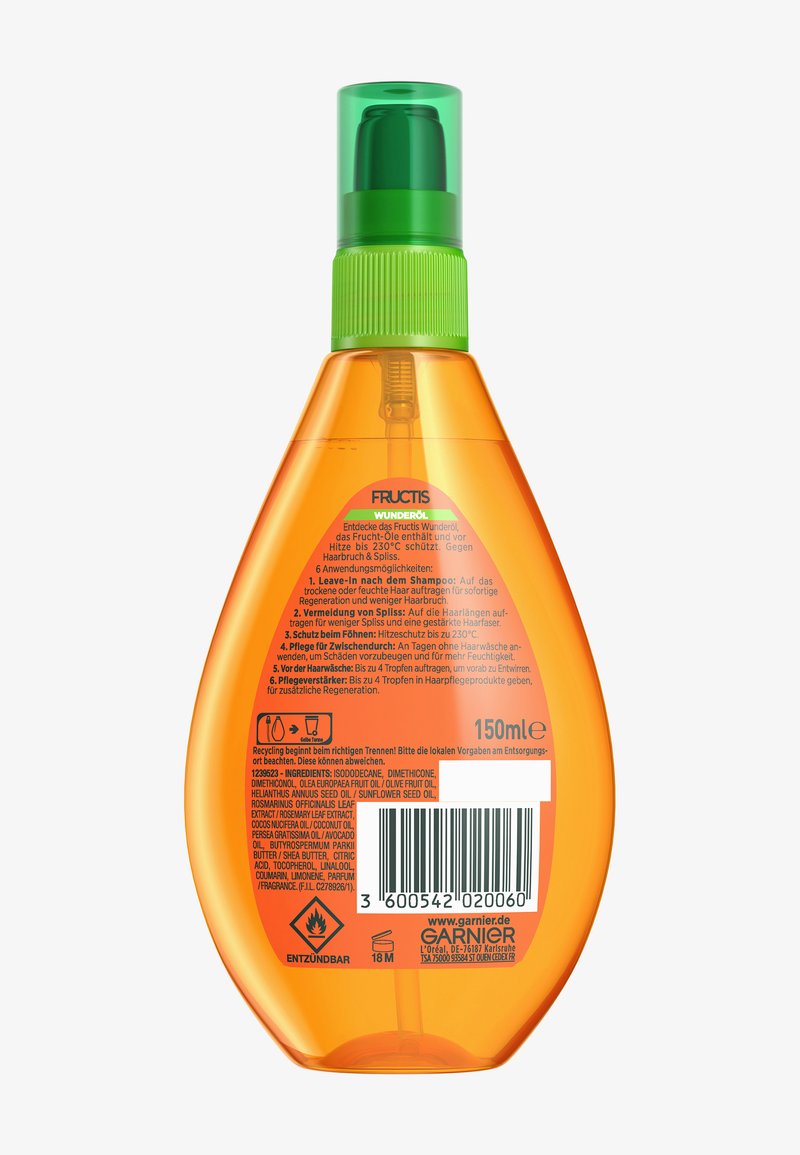 olejek do włosów fructis garnier