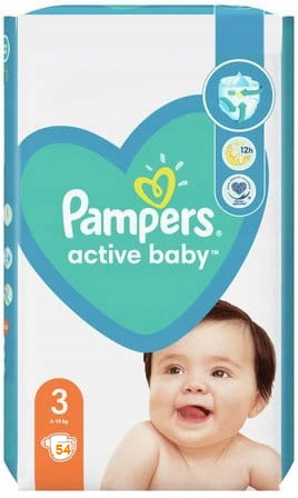 pampers pieluszki active baby 3 midi waga