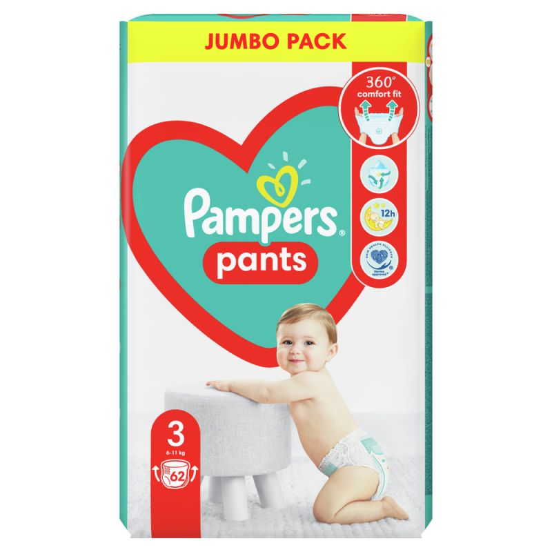 pampers pomarańczowe 3