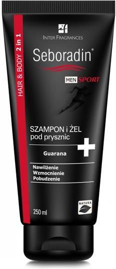 seboradin men sport 2w1 szampon i żel pod prysznic guarana