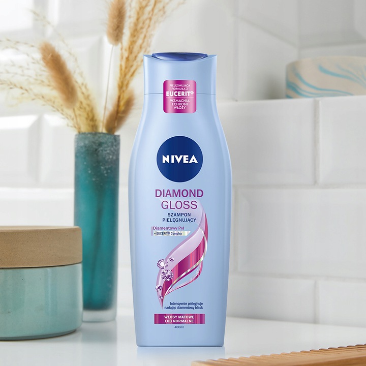 nivea szampon diamond gloss