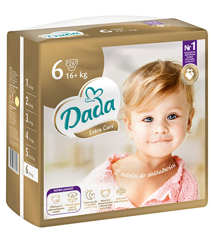 pieluchy dada extra care newborn biedronka