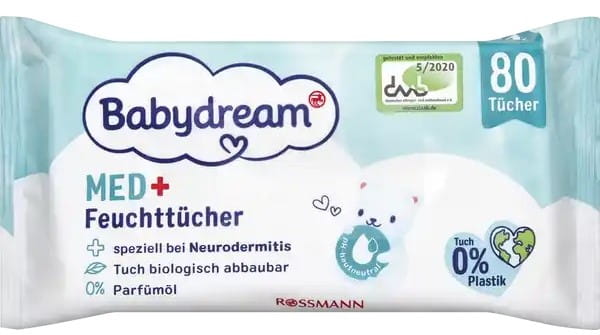 baby dream chusteczki nawilżane oil