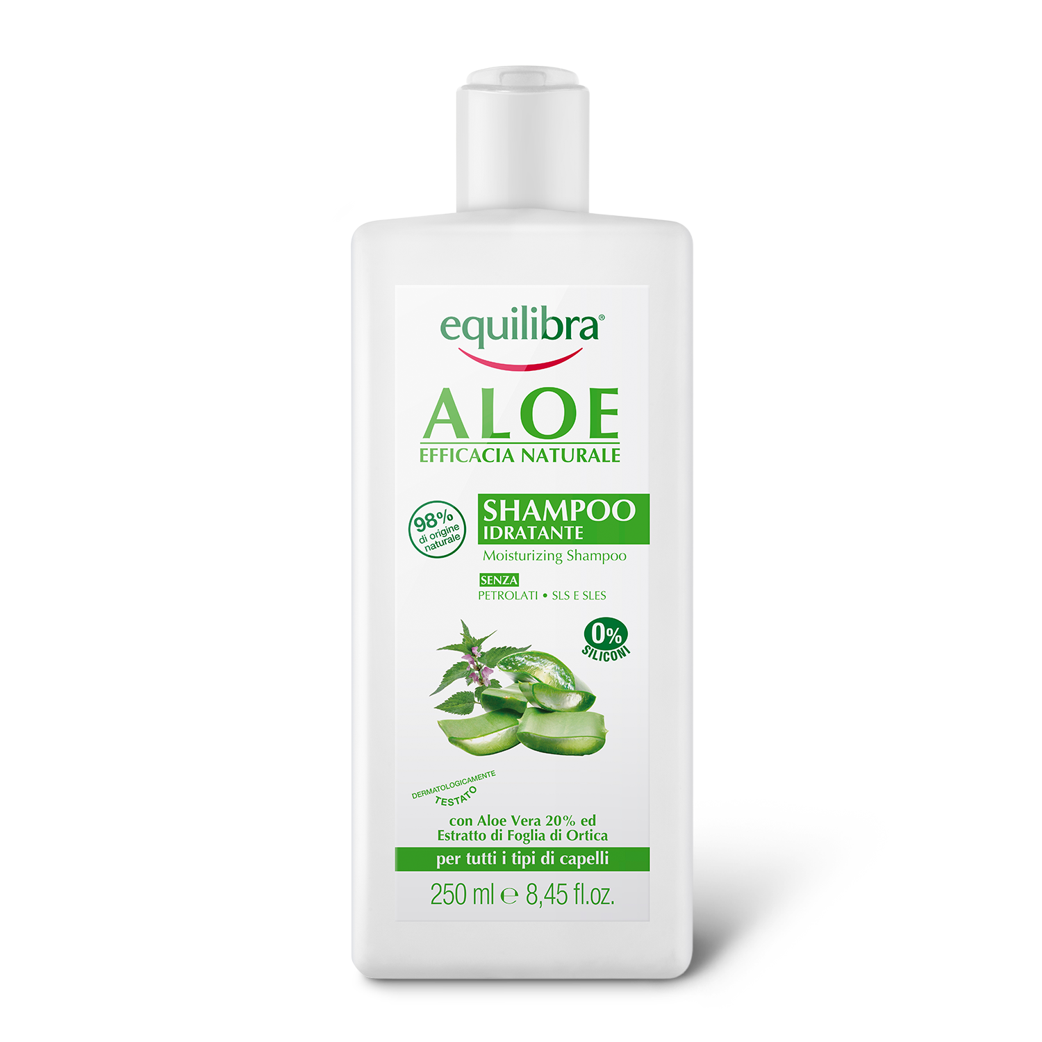 equilibra naturale nawilżający szampon aloesowy 250ml