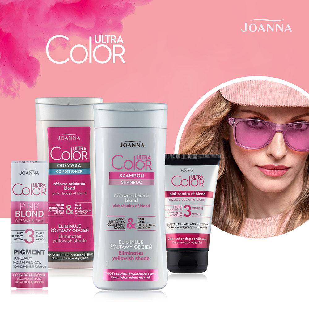 joanna ultra color szampon rozowy