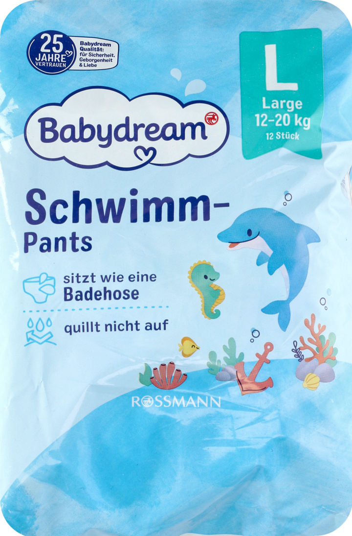 babydream pieluchy large na basen