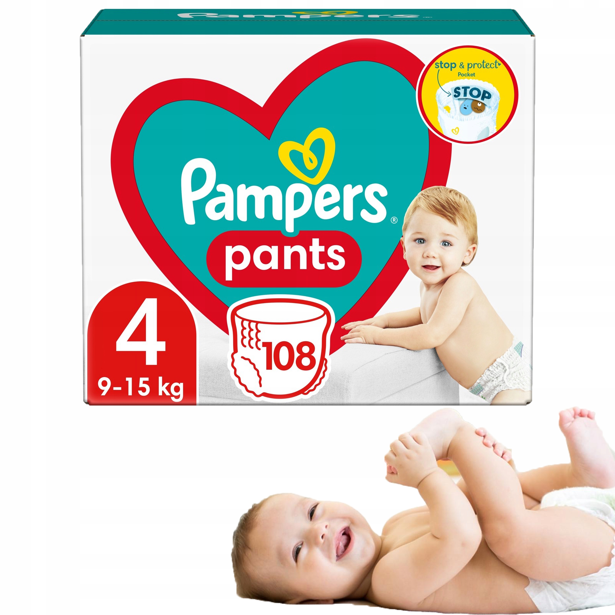 pampers pants mega box pieluchomajtki rozmiar 4