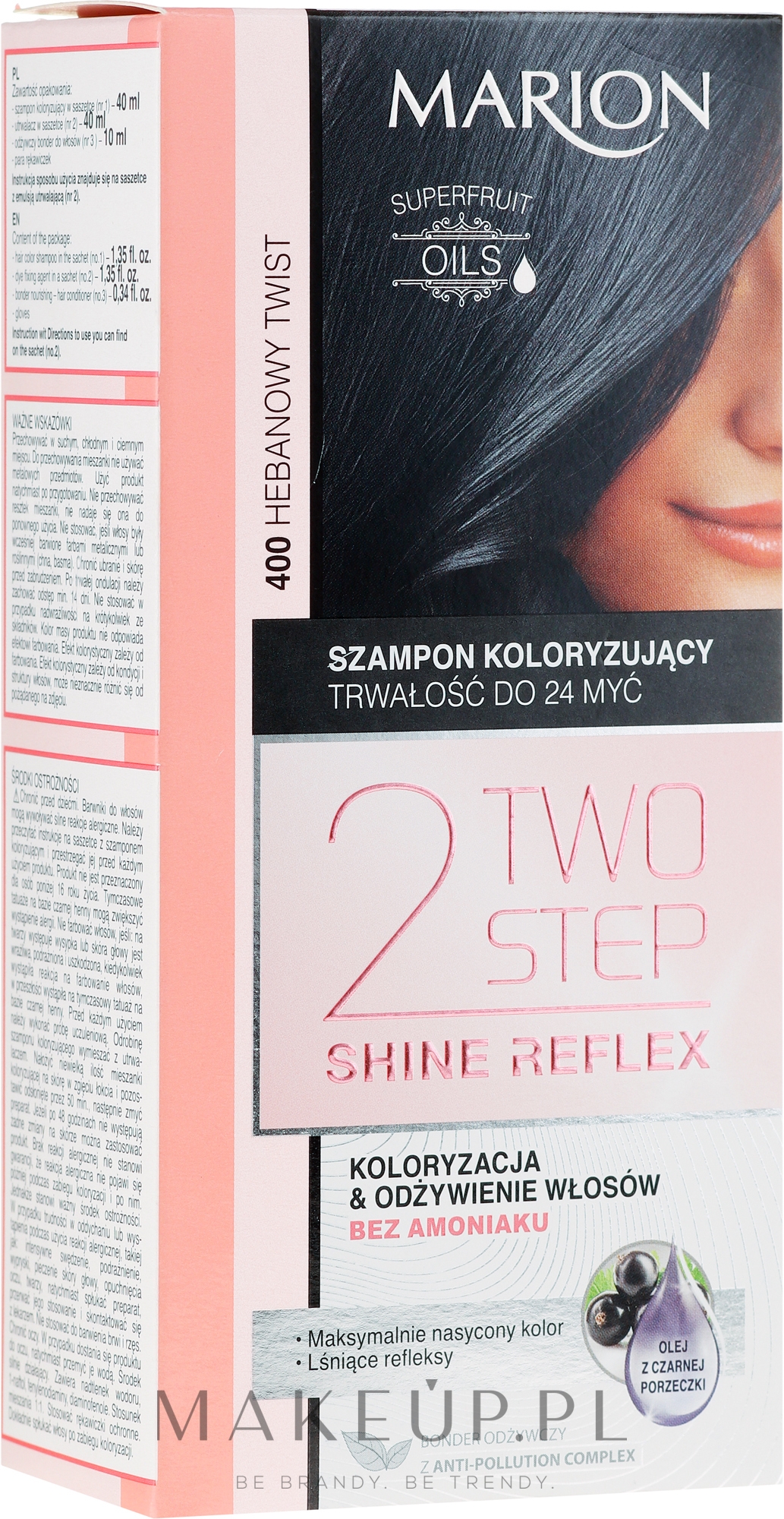 marion szampon koloryzujący two step shine reflex