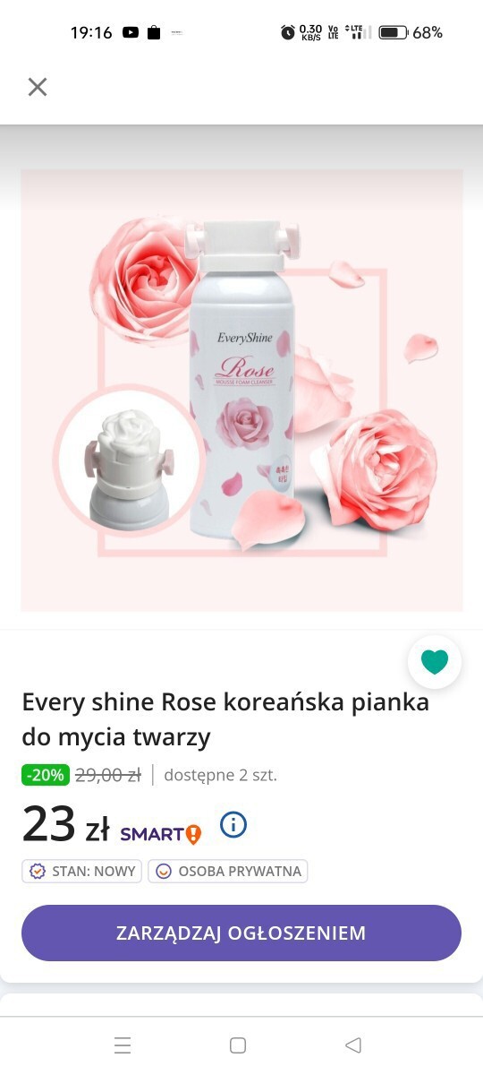 koreanska pianka do mycia twarzy allegro