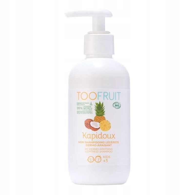 toofruit szampon dermo-kojący dla dzieci ananas i kokos 200ml skłąd
