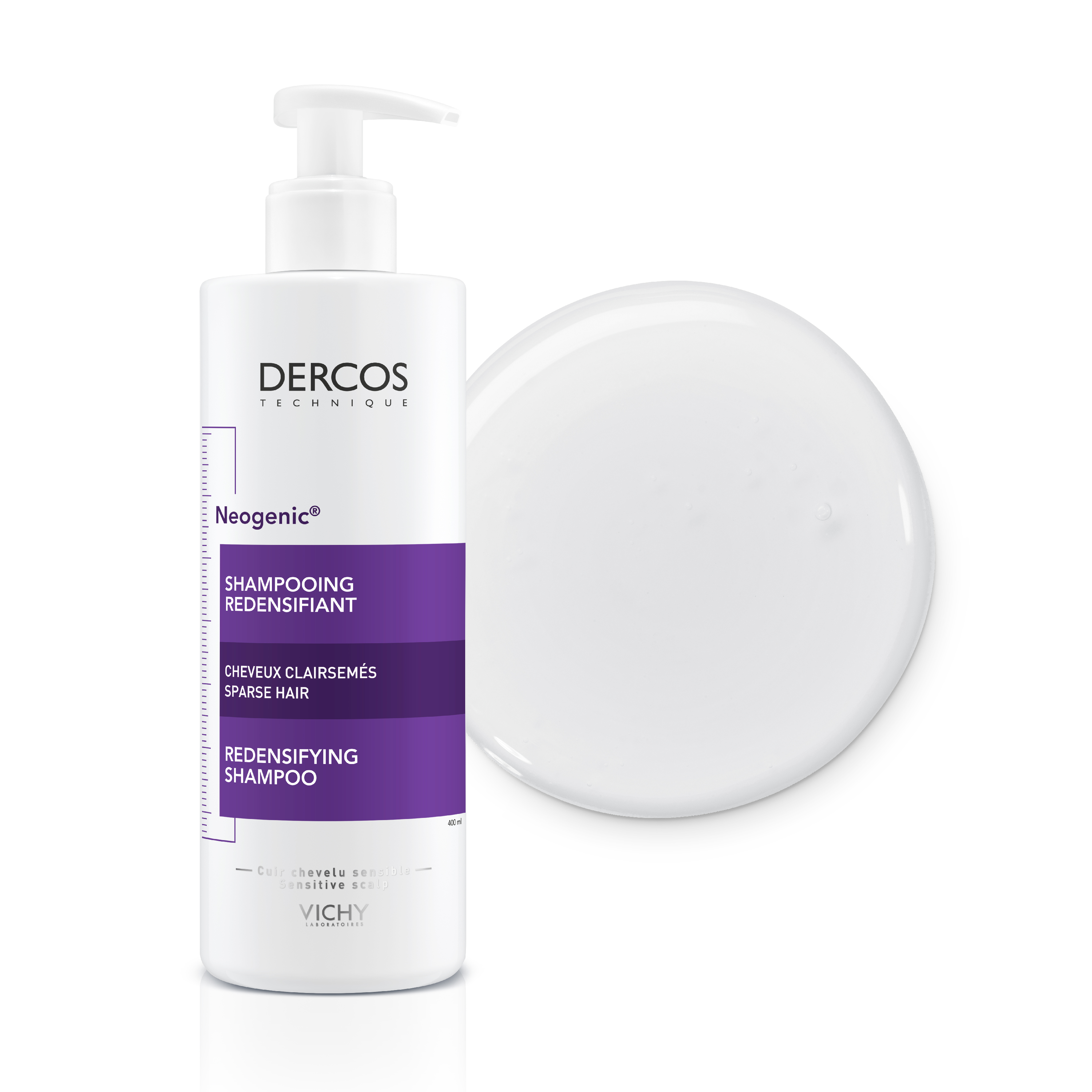 vichy dercos neogenic 400ml szampon odrastanie włosów