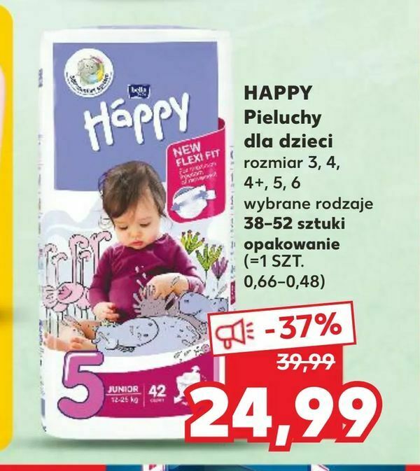 pieluchy happy 1 kaufland