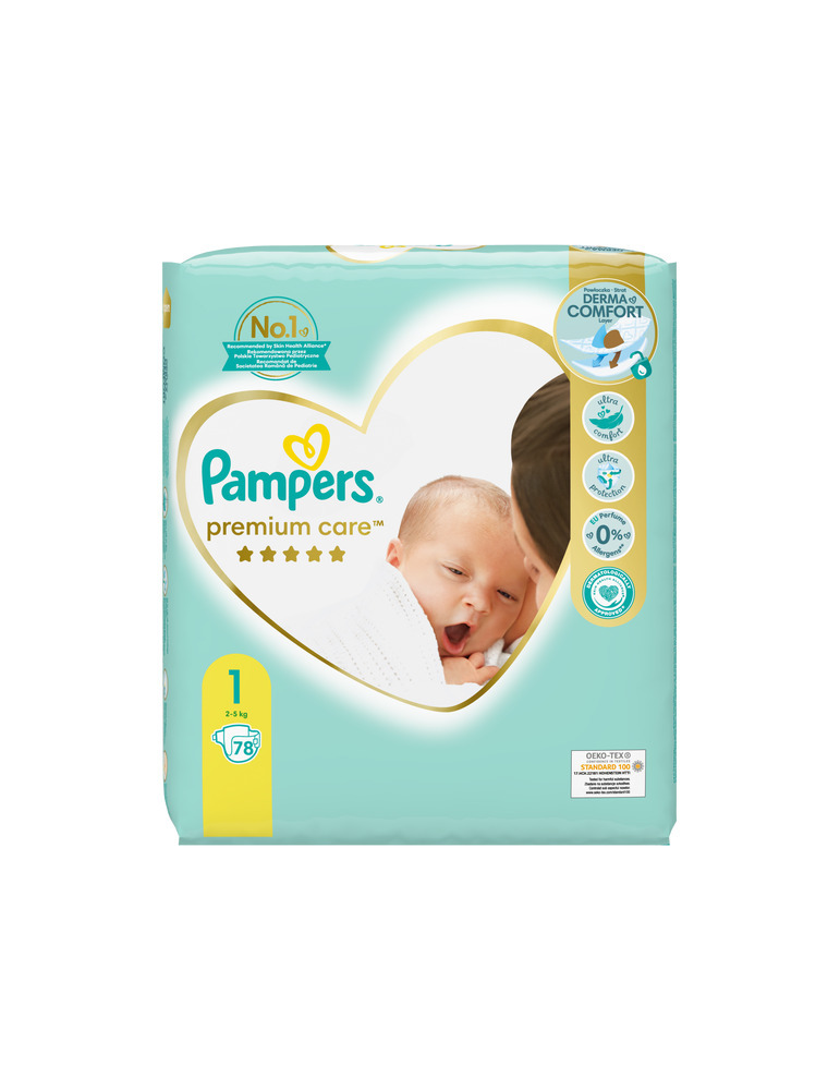 pampers premium care 1 78 sztuk