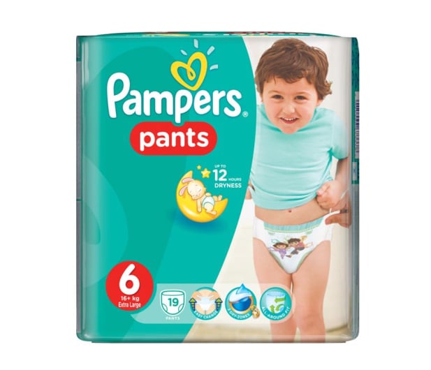 pampers pieluchomajtki duże