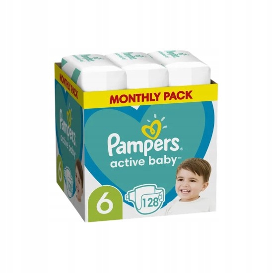 pampers active baby pieluchy rozmiar 3 mounth pack