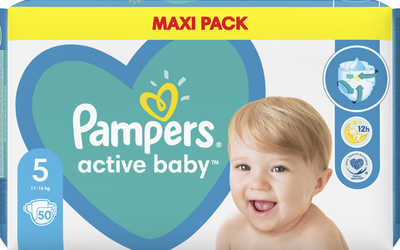 pampers active baby 5 50szt