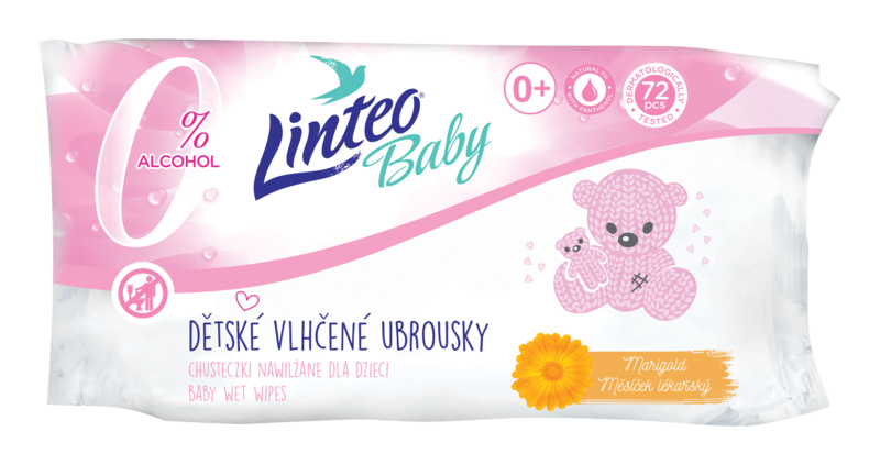 linteo baby chusteczki nawilżane soft & cream 72 szt