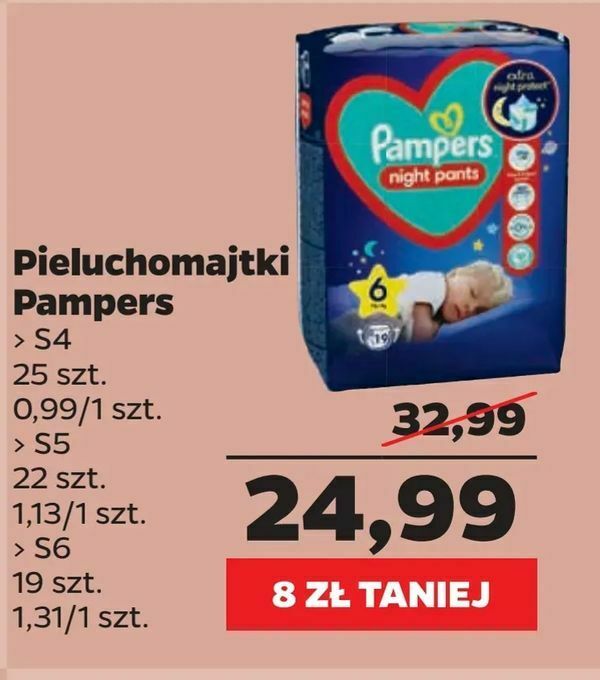 netto pieluchomajtki pampers