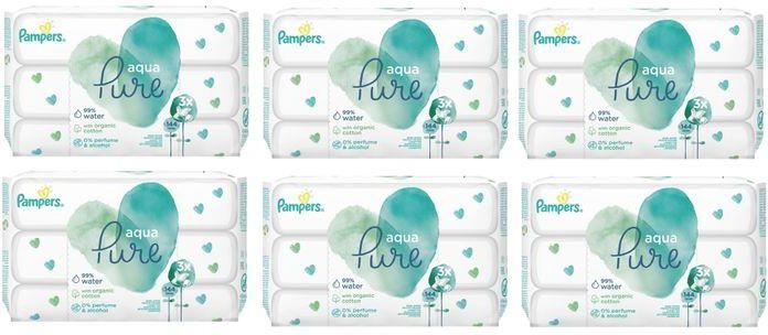 pampers chusteczki nawilżające aqua pure rossman