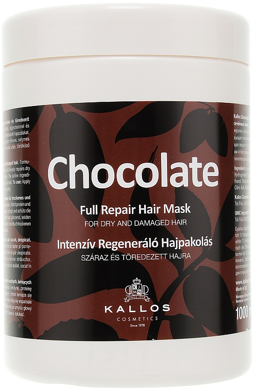 kallos odżywka do włosów chocolate 1000 ml