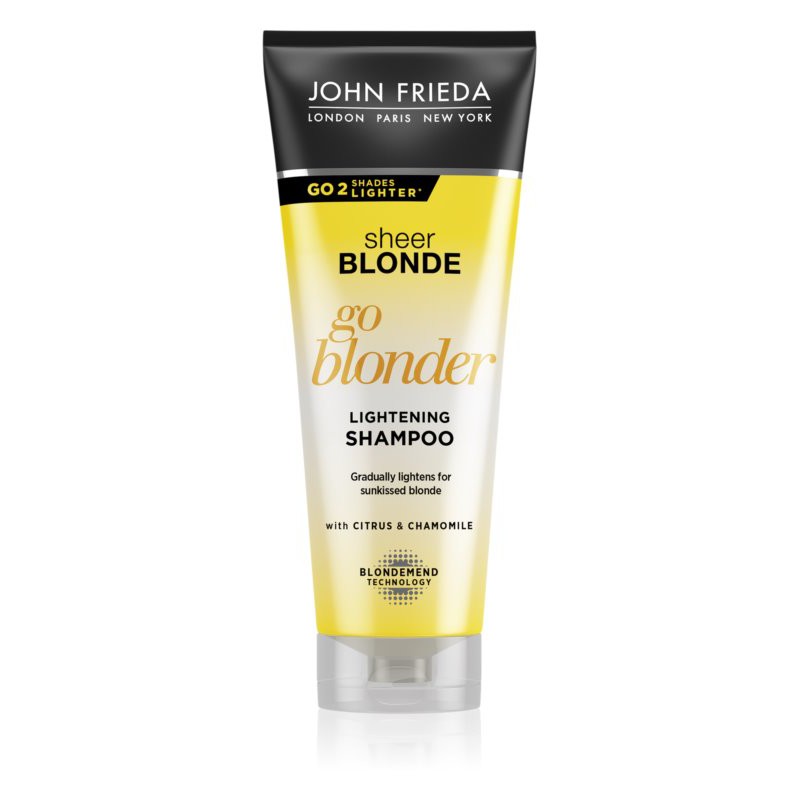 john frieda sheer blonde szampon rozświetlający włosy blond