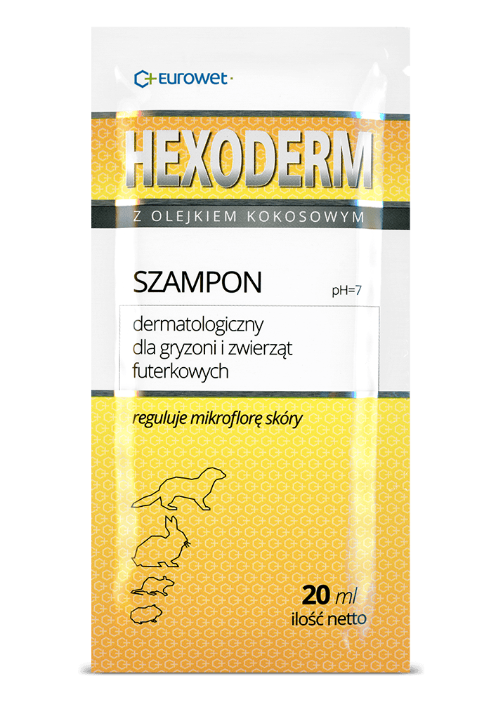 hexoderm szampon dermatologiczny dla gryzoni i zwierzat futerkowych