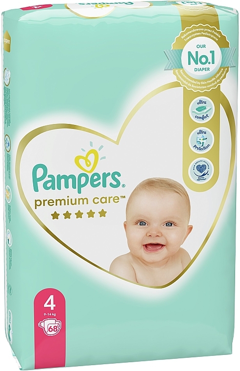 pampers premium care 4 62 sztuki