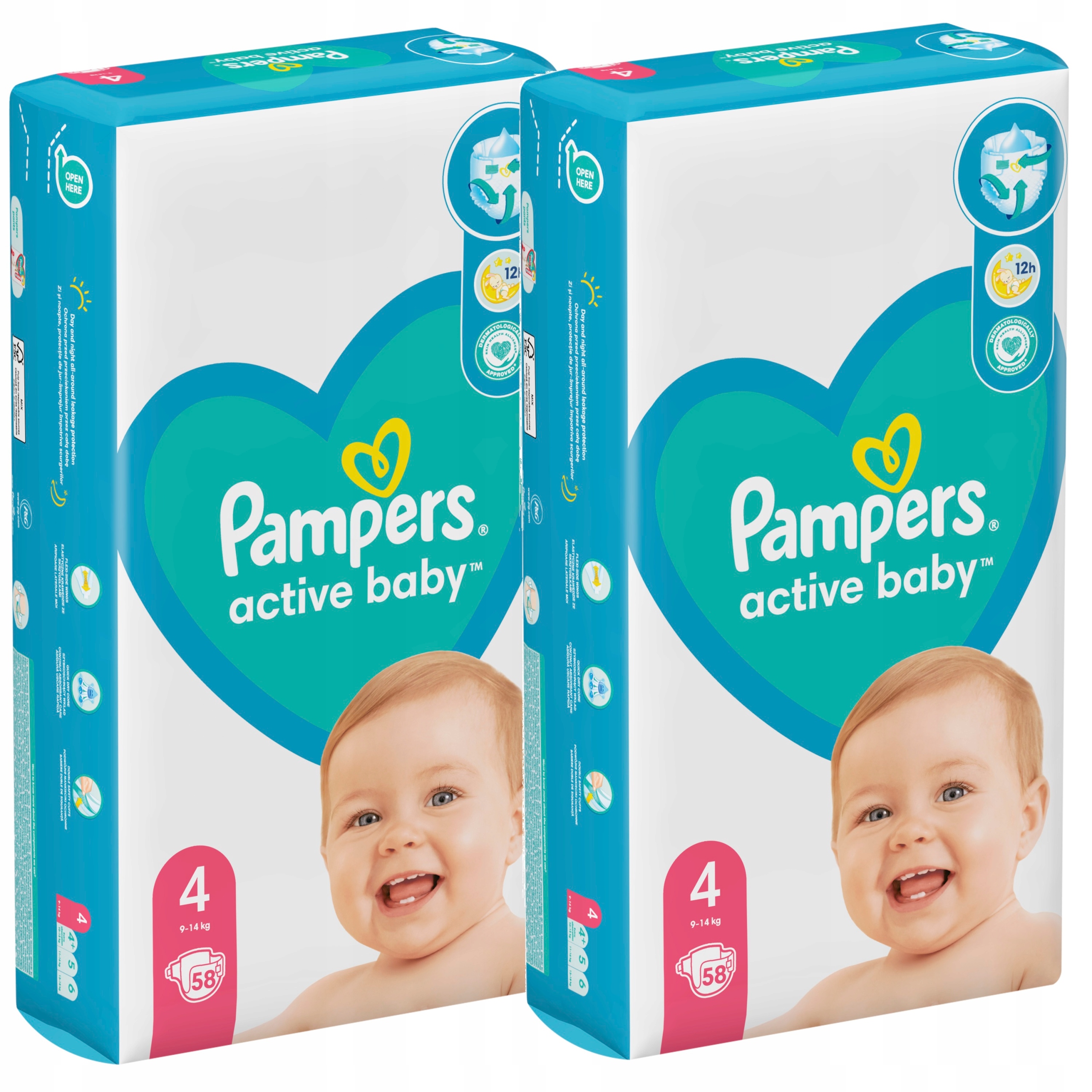 cena pieluch pampers active baby 4