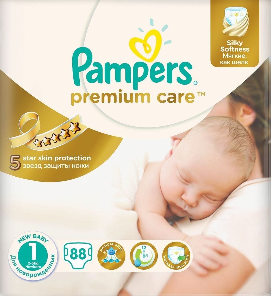 pampers premium care 1 newborn88 szt