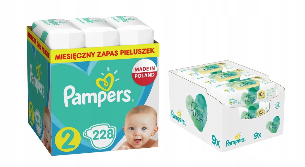 pampers 2 228 sztuk