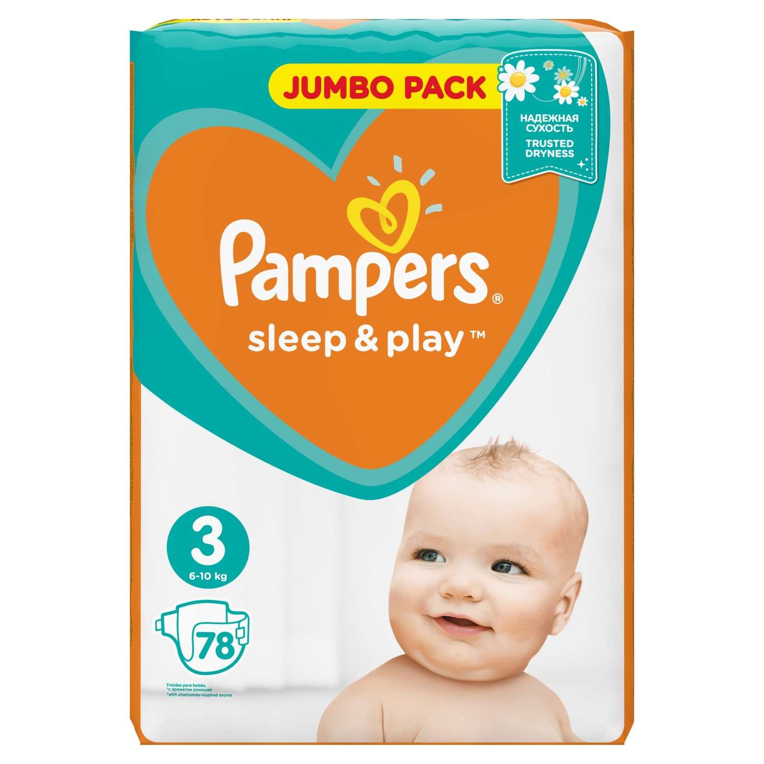 pampers 3 sleep and play 78 szt